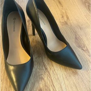 Black stiletto heels